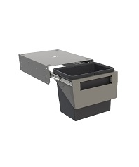 Tanova NZ Simplex Pull Out Soft Close Kitchen Bin - Width 200mm ,300mm and 350mm Behind Door Handle type Cabinet - 1 x 8Litre , 1 x 10Litre ,1 x 12Litre ,1 x 15Litre ,1 x 18Litre & 1 x 24Litre