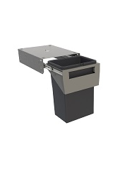 Tanova NZ Simplex Pull Out Soft Close Kitchen Bin - Width 200mm ,300mm and 350mm Behind Door Handle type Cabinet - 1 x 8Litre , 1 x 10Litre ,1 x 12Litre ,1 x 15Litre ,1 x 18Litre & 1 x 24Litre