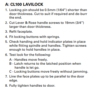Cavity Slider For Doors Cavilock CL100 Mortice Key One Side Reversible Cylinder Polished Brass & Satin Chrome