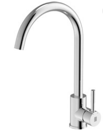 BURNS & FERALL GOOSE NECK TAP - AVAILABLE IN 6 COLOURS : MATT BLACK  ,BLACK PEARL ,EUREKA GOLD ,POLISHED STAINLESS STEEL ,RIO BRONZE & BRUSHED STAINLESS