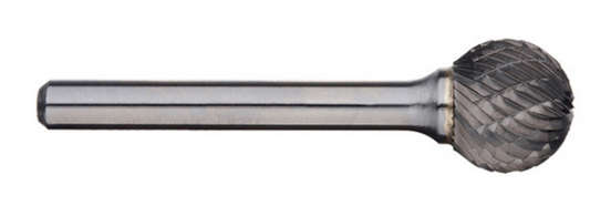 Trucut Heavy Duty Alpha 1/2" (1/4" Shank ,6" Long Series ) & 12.7mm (6mm Shank)Ball Carbide Burr Aluminium Cut & Metric