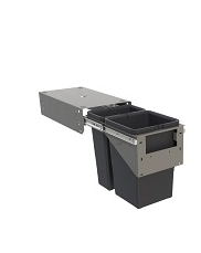 Tanova NZ Simplex Push Open Kitchen Bin - 300mm Cabinet Drawer Front - 1 x 10L 1 x 6Litre ,1 x 12L 1 x 8Litre  ,2 x 10Litre ,2 x 12Litre