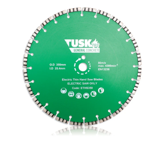 Tusk Heavy Duty Electric Thin Hand Saw Blades - 350mm x 2.2/1.6 x 10 x 25.4PH