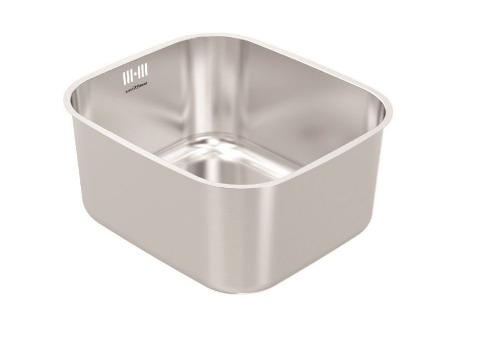 BURNS & FERALL B3 POLISH FLANGE & TAGS 90MM WITH OVERFLOW INCL WASTE SINGLE BOWL & BOWL 5 PCS PACK