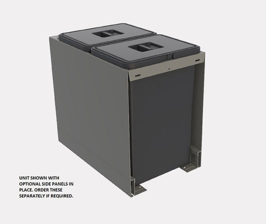 Tanova LEGRABOX M Drawer Insert Frame and Buckets for 350mm Cabinets White and Umbra Grey /Charcoal