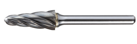 Trucut Heavy Duty Alpha 3/8 Included Angle Burr - Aluminium Cut - 1/4" Shank & 1/4" Shank Long Series