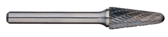 Trucut Heavy Duty Alpha 3/8 Included Angle Burr - Aluminium Cut - 1/4" Shank & 1/4" Shank Long Series