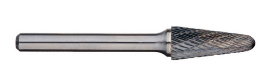 Trucut Heavy Duty Alpha 1/2" (1/4" Shank ,1/4" Shank Long Series) & 12.7mm (6mm Shank) Included Angle Carbide Burr - Aluminium Cut and Metric