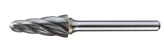 Trucut Heavy Duty Alpha 5/8" (1/4" Shank) & 3/4" (1/4" Shank) Included Angle Carbide Burr Aluminium Cut