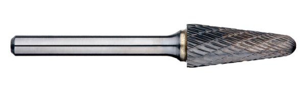 Trucut Heavy Duty Alpha 5/8" (1/4" Shank) & 3/4" (1/4" Shank) Included Angle Carbide Burr Aluminium Cut