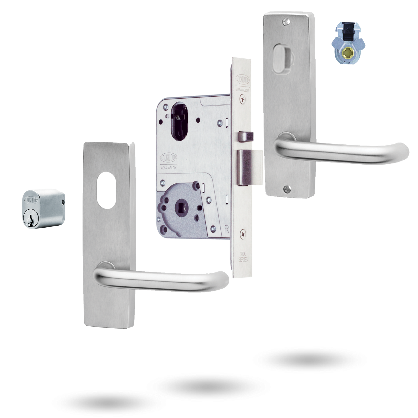 Commercial Door Locking Kits SELECTOR MKII- 60MM INCL FURNITURE SATIN CHROME