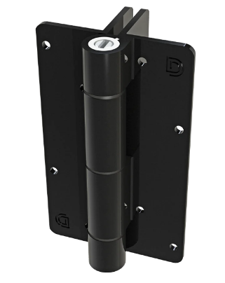 D&D Technologies DD TECH KWIKFIT ALU SELF-CLOSING ADJUST HINGE 2 SIDE FIX LEGS BLACK