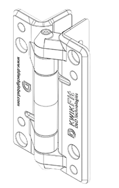 D&D Technologies DD TECH KWIKFIT POLYMER GENERAL PURPOSE PLAIN PIVOTING & SELF CLOSE HINGE