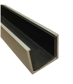 Lohala Centor E2 Concealed Floor Guide Retainer C/W Polypropylene Channel Natural Anodised - Available in 5 Sizes : 2000mm ,2700mm ,3000mm ,4000mm & 5700mm