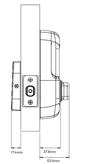 YALE ASSURE SL DIGITAL LEVER LOCK SATIN NICKEL