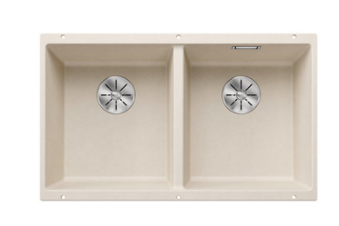 Blanco Germany Subline 350/350-U Sink, Blanco Silgranit Range - Black ,Anthracite ,Rock Grey ,Tartufo ,Soft White & White