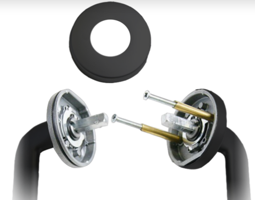 ASSA ABLOY VELOCITY 63MM ROSE ROSE L1 SUMMIT PASSAGE ,PRIVACY & DUMMY HALF SET MATT BLACK