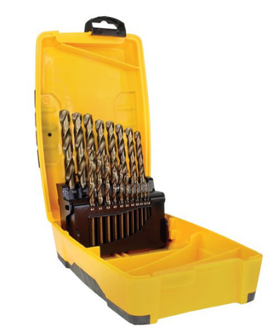 Trucut Heavy Duty Alpha Drill Set Slim Box Gold Series ,Tuff Box Cobalt & Gold Series Metric 1-10mm