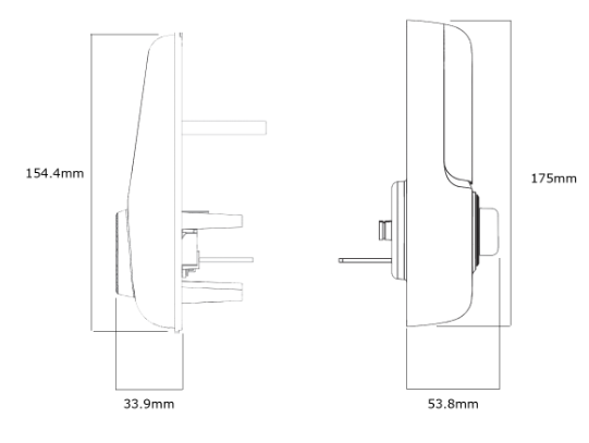 YALE ASSURE KEYED SMART-READY LOCK WITH APEX 146X600 ENTRANCE SET MATT BLACK & SATIN NICKEL