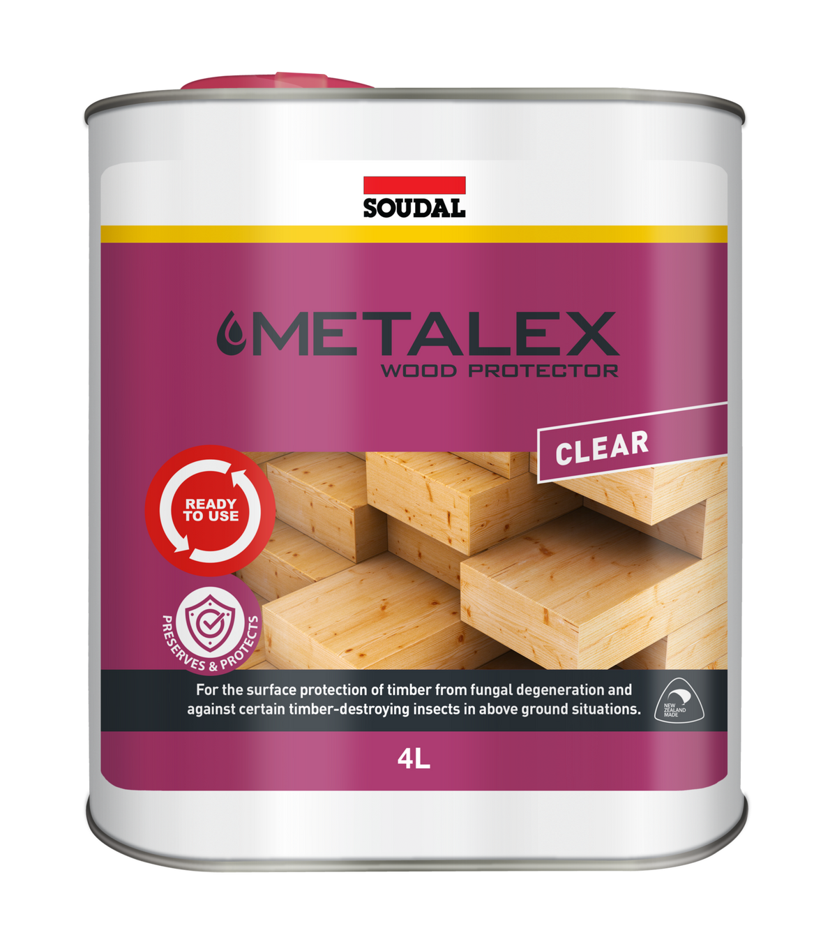 SOUDAL METALEX WOOD PROTECTOR 4LT PRICED PER UNIT
