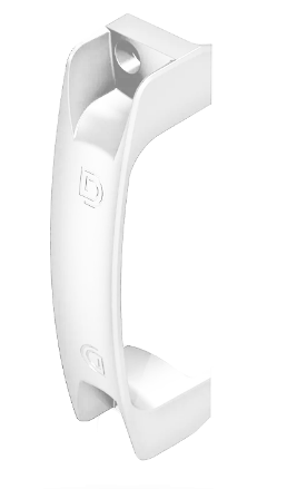 D&D Technologies DD TECH LOKKLATCH S3 GATE HANDLE BLACK & WHITE