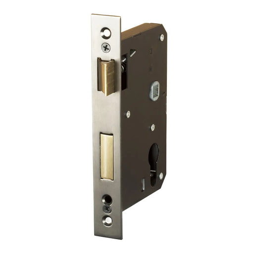 MILES NELSON ENTRANCE DOOR EURO MORTICE LOCK AND PRIVACY MORTICE LOCK 45MM & 60MM BACK SET SATIN GRAPHITE
