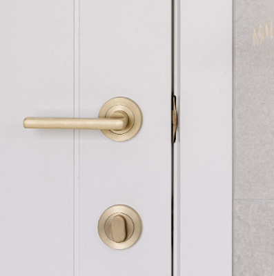 Iver Privacy Turn Oval Concealed Fix Round & Square 17121 Brushed Gold PVD