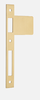 Iver Extended Strikers Centre to Centre 85mm ,Height 198 x Width 63mm ,85mm & 122mm - Brushed Gold PVD