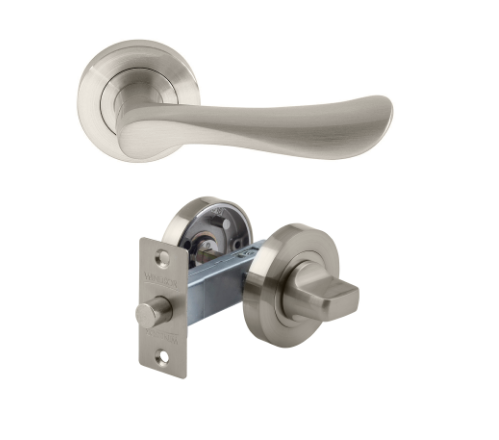 Windsor Premium NZ Astron - Juno Privacy Set Priced Per Set - Available in 4 Colours : Matt Black ,Brushed Nickel ,Powder Coat & Satin chrome