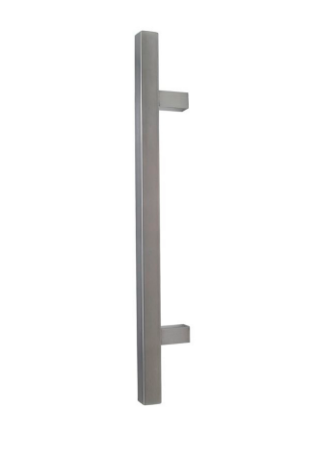 Windsor Premium NZ Entrance 450mm Square Pull Handle 25x25mm Price Per Pair Available In Colours Black ,Stainless Steel & Powder coat