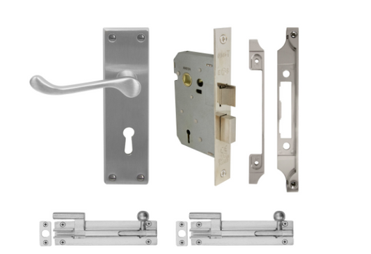 Windsor Premium NZ French Door Kit (7005+1107+1109+2x 5213) - Available in 4 Colours