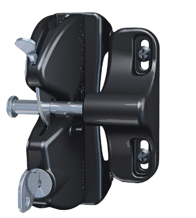 D&D LokkLatch Deluxe Gate Latch Kit With External Access Button - Keyed Alike (White) - LLD3KAW D&D LokkLatch Deluxe Gate Latch Kit With External Access Button - Keyed Alike (White) - LLD3KAW