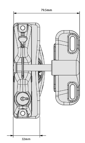 D&D Technologies DD TECH LOKKLATCH SERIES 2 LATCH AND EXT ACCESS KIT BLACK