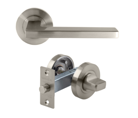 Windsor Premium NZ Astron - Vector Privacy Set Priced Per Set - Available in 4 Colours : Matt Black ,Brushed Nickel ,Satin Chrome & Powder Coat