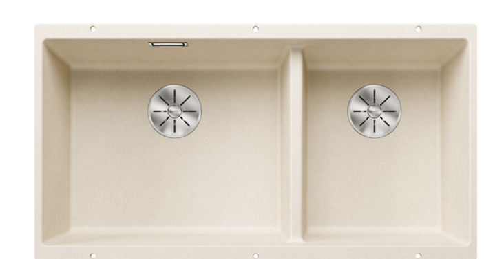 Blanco Germany Subline 480/320-U Sink, Blanco Silgranit Range - Black ,Anthracite ,Rock Grey ,Tartufo ,Soft White & White