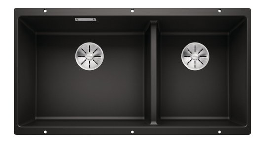 Blanco Germany Subline 480/320-U Sink, Blanco Silgranit Range - Black ,Anthracite ,Rock Grey ,Tartufo ,Soft White & White