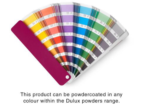 Windsor Premium NZ Entrance Pull Handle 1800mm OA Square Offset 25x25mm  Price Per Pair - Powder coat & Stainless steel