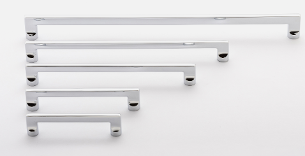 Iver Baltimore Cabinet Pull Centre to Centre 256mm & 320mm Polished Chrome - With Backplate & No Backplate