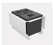 Tanova NZ Kitchen Bin - Drawer Frame & Buckets 400mm Cabinet  Available In 5 Sizes : 1 x 15 Litre ans 2 x 6 Litre ,1 x 18 Litre and 2 x 8 Litre  ,2 x 15 Litre ,2 x 18 Litre ,2 x 24 Litre - White  Charcoal