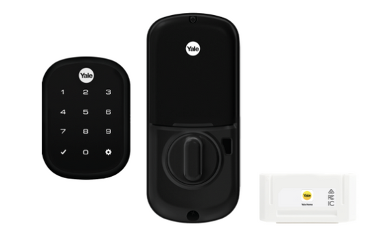 YALE ASSURE SL(Keyless) SMART-READY LOCK WITH APEX 141 X 300 ENTRANCE SET MATT BLACK
