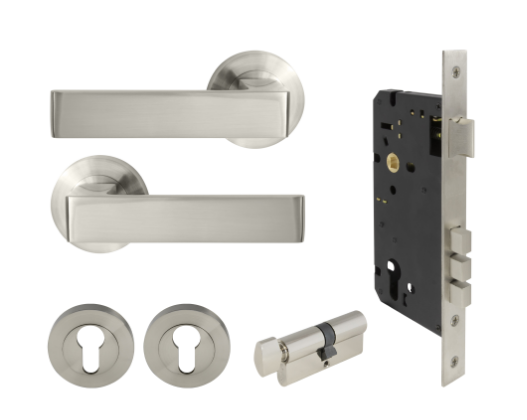 Windsor Premium NZ Galaxy - Pegasus Entrance Set Price Per Set - Available in 4 Colours : Matt Black ,Brushed Nickel ,Powder Coat & Graphite Nickel