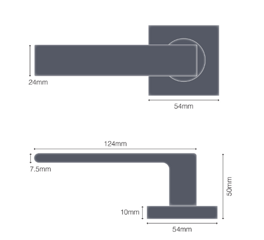 Windsor Premium NZ Galaxy Elite - Pegasus Passage Set Price Per Set - Available in 4 Colours : Matt Black ,Brushed Nickel ,Graphite Nickel & Powder Coat