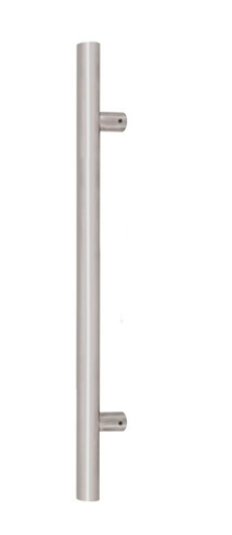 Windsor Premium NZ Entrance 600mm Pull Handle Round 32mm Dia Price Per Pair Available In Colours : Black ,Stainless Steel & Powder Coat