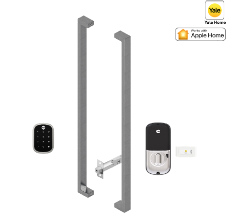 YALE ASSURE SL(Keyless) SMART-READY LOCK WITH PULL HANDLE SET 143 X 1000 - OIL RUBBED BRONZE ,MATT BLACK & SATIN NICKEL