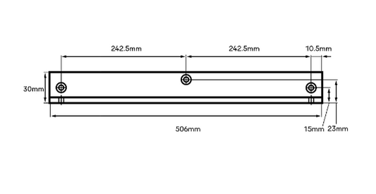 HENDERSON 2616 SERIES ACCESSORY - ANGLED MOUNTING PLATE RAIL WHITE