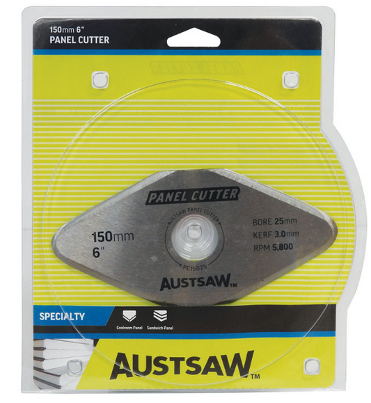 Trucut Heavy Duty Austsaw Panel Cutter Blade 150mm x 4 Cutting Edges