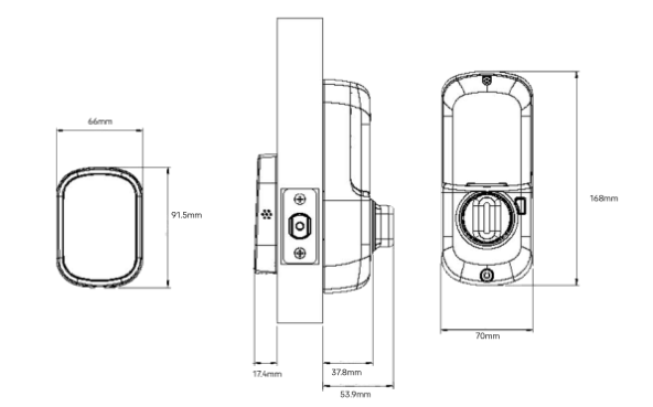 YALE ASSURE SL(KEYLESS) SMART-READY LOCK WITH APEX 146X450 ENTRANCE SET MATT BLACK SATIN NICKEL