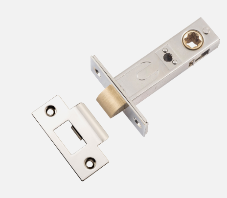 Iver Tube Latch Split Cam Hard Sprung T' Striker Backset 45mm ,60mm,70mm-Polished Nickel