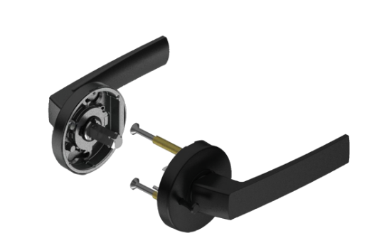 ASSA ABLOY MALTA VELOCITY 63MM ROSE ROSE PASSAGE ,PRIVACY & DUMMY HALF SET MATT BLACK