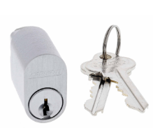 Carbine Australia Oval 570 Type Cylinder 76mm & 48mm Extended, Keyed to Differ Satin Chrome